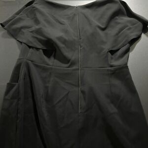 ASOS Dress Woman's Sz 14 US 18 UK Navy Polyester Elastic Stretch NWT Zip up